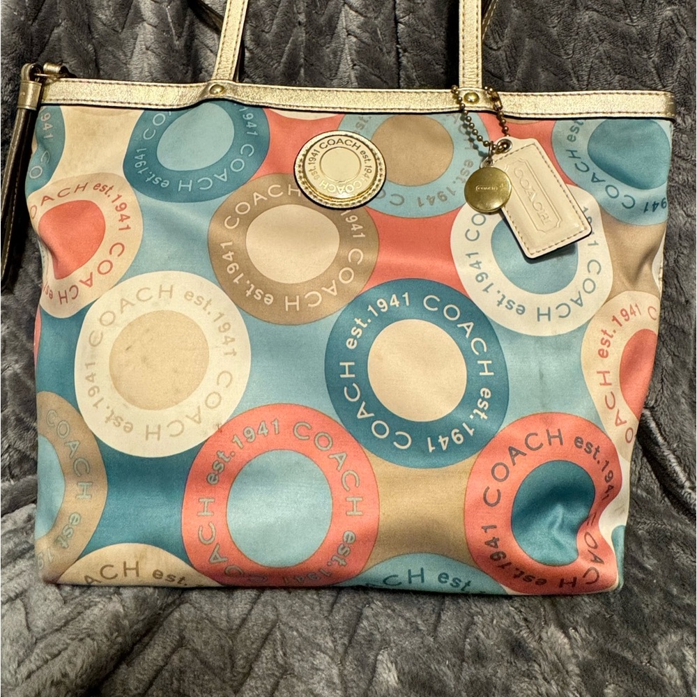 Satin Coach bag